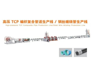 High-Pressure TCP Braided Composite Pipe Production Line / Steel Wire Wound Pipe Production Line High-Pressure TCP Braided Composite Pipe Production Line / Steel Wire Wound Pipe Production Line