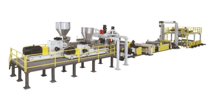 Single Screw Or Twin Screw PET Sheet Extrusion Line